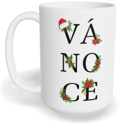 Hrnek klasický velký s vlastním potiskem - VÁ-NO-CE