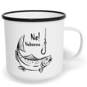 Hrnek plecháček s potiskem na míru - Ne! Neberou...