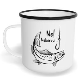 Hrnek plecháček s potiskem na míru - Ne! Neberou...