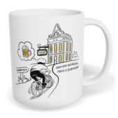 Hrnek klasický malý s vlastním potiskem - Žádný kopec není překážkou