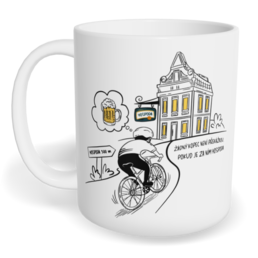 Hrnek klasický malý s vlastním potiskem - Žádný kopec není překážkou