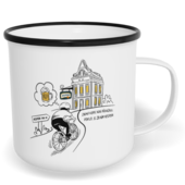 Hrnek plecháček s potiskem na míru - Žádný kopec není překážkou