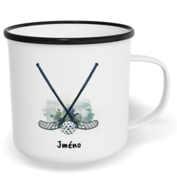 Hrnek plecháček s potiskem na míru - Florbal vol. 2