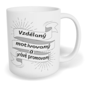 Hrnek klasický malý s vlastním potiskem - Promovaný