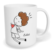 Hrnek klasický malý s vlastním potiskem - Magnet kluk - párový