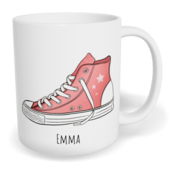 Hrnek klasický malý s vlastním potiskem - Boty holka - párový