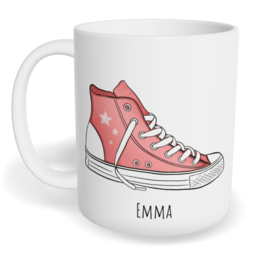 Hrnek klasický malý s vlastním potiskem - Boty holka - párový