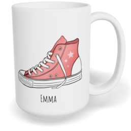 Hrnek klasický velký s vlastním potiskem - Boty holka - párový