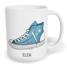 Hrnek klasický malý s vlastním potiskem - Boty kluk - párový