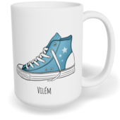 Hrnek klasický velký s vlastním potiskem - Boty kluk - párový