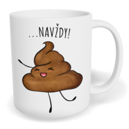 Hrnek klasický malý s vlastním potiskem - Přátelé navždy 1 - párový 