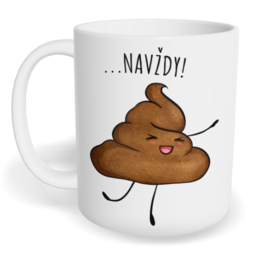 Hrnek klasický malý s vlastním potiskem - Přátelé navždy 1 - párový 