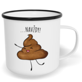 Hrnek plecháček s potiskem na míru - Přátelé navždy 1 - párový 