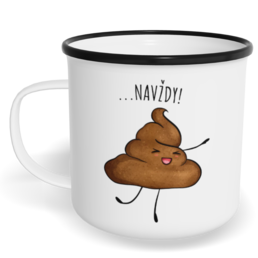 Hrnek plecháček s potiskem na míru - Přátelé navždy 1 - párový 