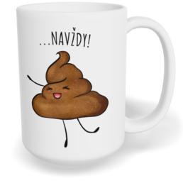 Hrnek klasický velký s vlastním potiskem - Přátelé navždy 1 - párový 