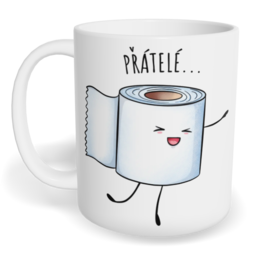 Hrnek klasický malý s vlastním potiskem - Přátelé navždy 2 - párový