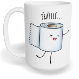 Hrnek klasický velký s vlastním potiskem - Přátelé navždy 2 - párový