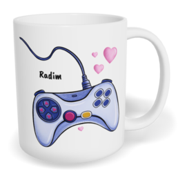 Hrnek klasický malý s vlastním potiskem - Ovladače kluk