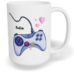 Hrnek klasický velký s vlastním potiskem - Ovladače kluk