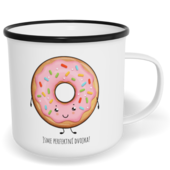 Hrnek plecháček s potiskem na míru - Káva a koláček holka - párový