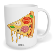 Hrnek klasický malý s vlastním potiskem - Pizza kluk - párový