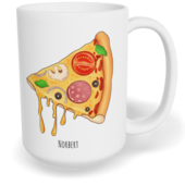 Hrnek klasický velký s vlastním potiskem - Pizza kluk - párový