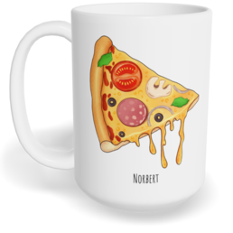 Hrnek klasický velký s vlastním potiskem - Pizza kluk - párový