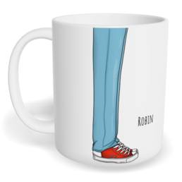 Hrnek klasický malý s vlastním potiskem - Líbej mě kluk - párový