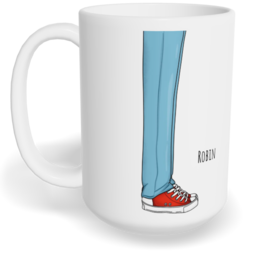 Hrnek klasický velký s vlastním potiskem - Líbej mě kluk - párový