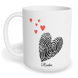 Hrnek klasický malý s vlastním potiskem - Otisk kluk - párový