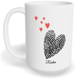 Hrnek klasický velký s vlastním potiskem - Otisk kluk - párový