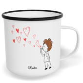 Hrnek plecháček s potiskem na míru - Bublifuk kluk - párový