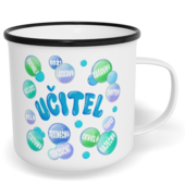 Hrnek plecháček s potiskem na míru - Dokonalý učitel