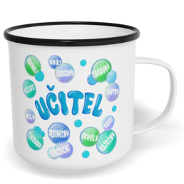 Hrnek plecháček s potiskem na míru - Dokonalý učitel
