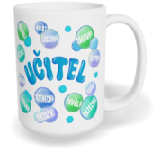 Hrnek klasický velký s vlastním potiskem - Dokonalý učitel