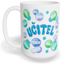 Hrnek klasický velký s vlastním potiskem - Dokonalý učitel
