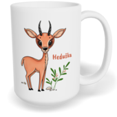 Hrnek klasický velký s vlastním potiskem - Antilopa