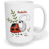 Hrnek klasický velký s vlastním potiskem - Beruška
