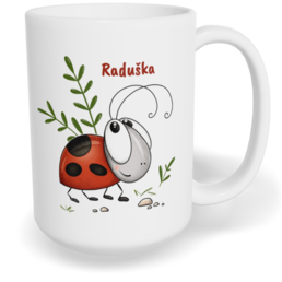 Hrnek klasický velký s vlastním potiskem - Beruška