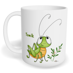 Hrnek klasický malý s vlastním potiskem - Cvrček