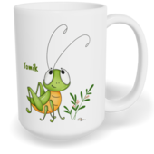 Hrnek klasický velký s vlastním potiskem - Cvrček