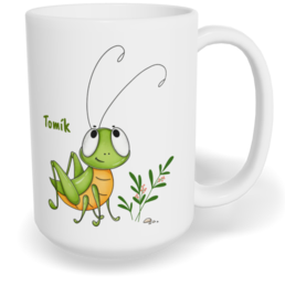 Hrnek klasický velký s vlastním potiskem - Cvrček