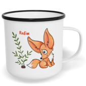 Hrnek plecháček s potiskem na míru - Fenek