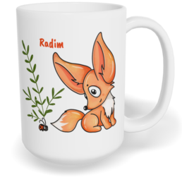 Hrnek klasický velký s vlastním potiskem - Fenek