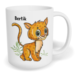 Hrnek klasický malý s vlastním potiskem - Gepard