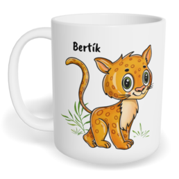 Hrnek klasický malý s vlastním potiskem - Gepard