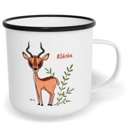 Hrnek plecháček s potiskem na míru - Impala