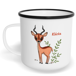 Hrnek plecháček s potiskem na míru - Impala