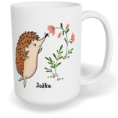 Hrnek klasický velký s vlastním potiskem - Ježek