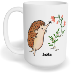 Hrnek klasický velký s vlastním potiskem - Ježek